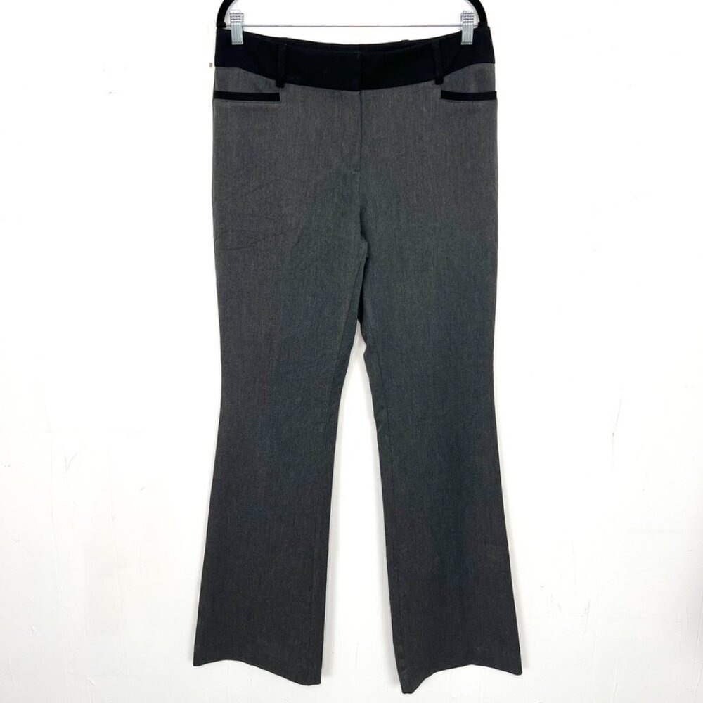7th Avenue Design Studio NY&C Gray Black Dress Pants 10‎ Tall Medium